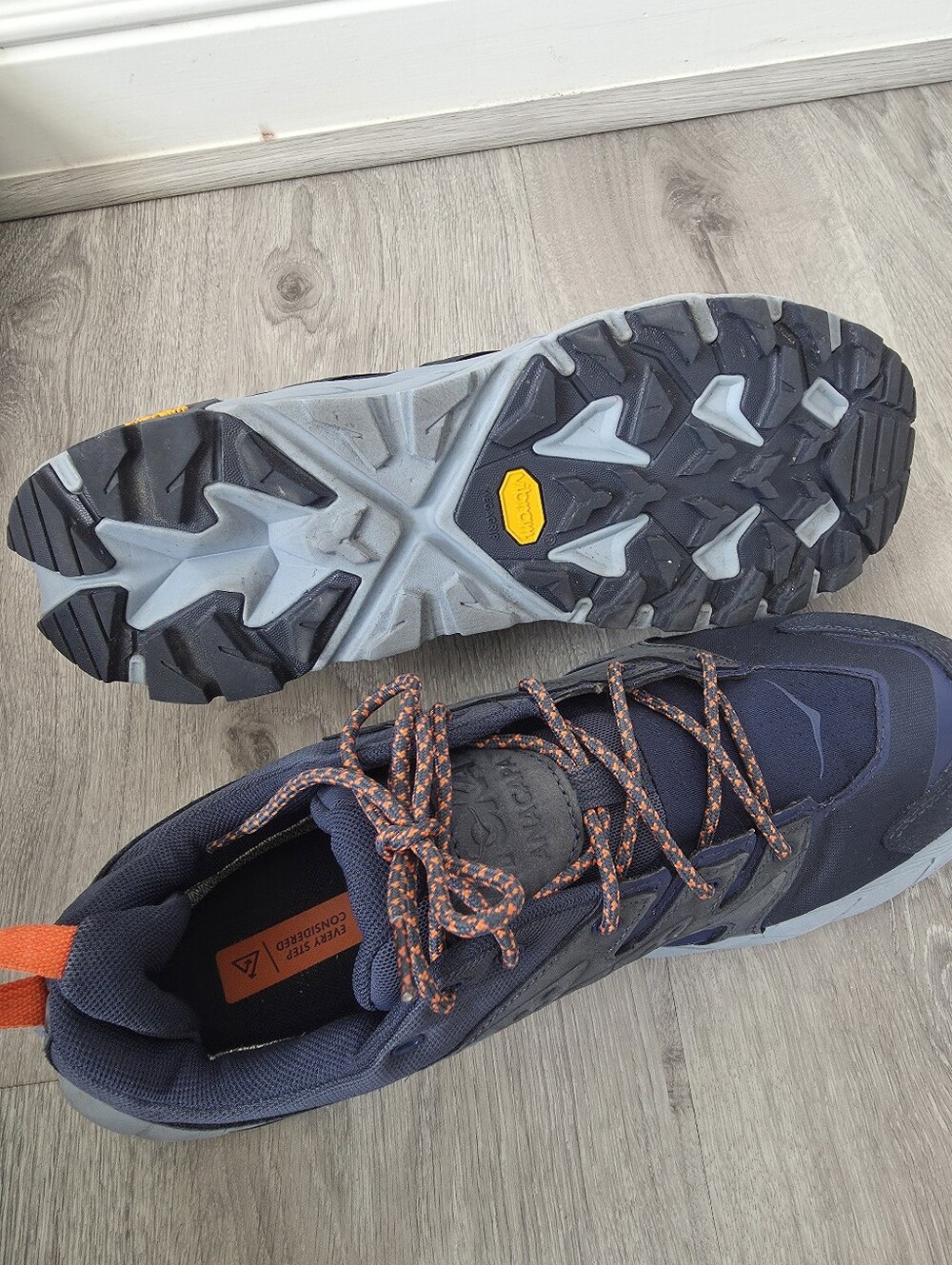 Hoka One One Anacapa Low GTX Gore-Tex Outer Space Blue Navy Hiking Shoe Men 12 D - Picture 5 of 7
